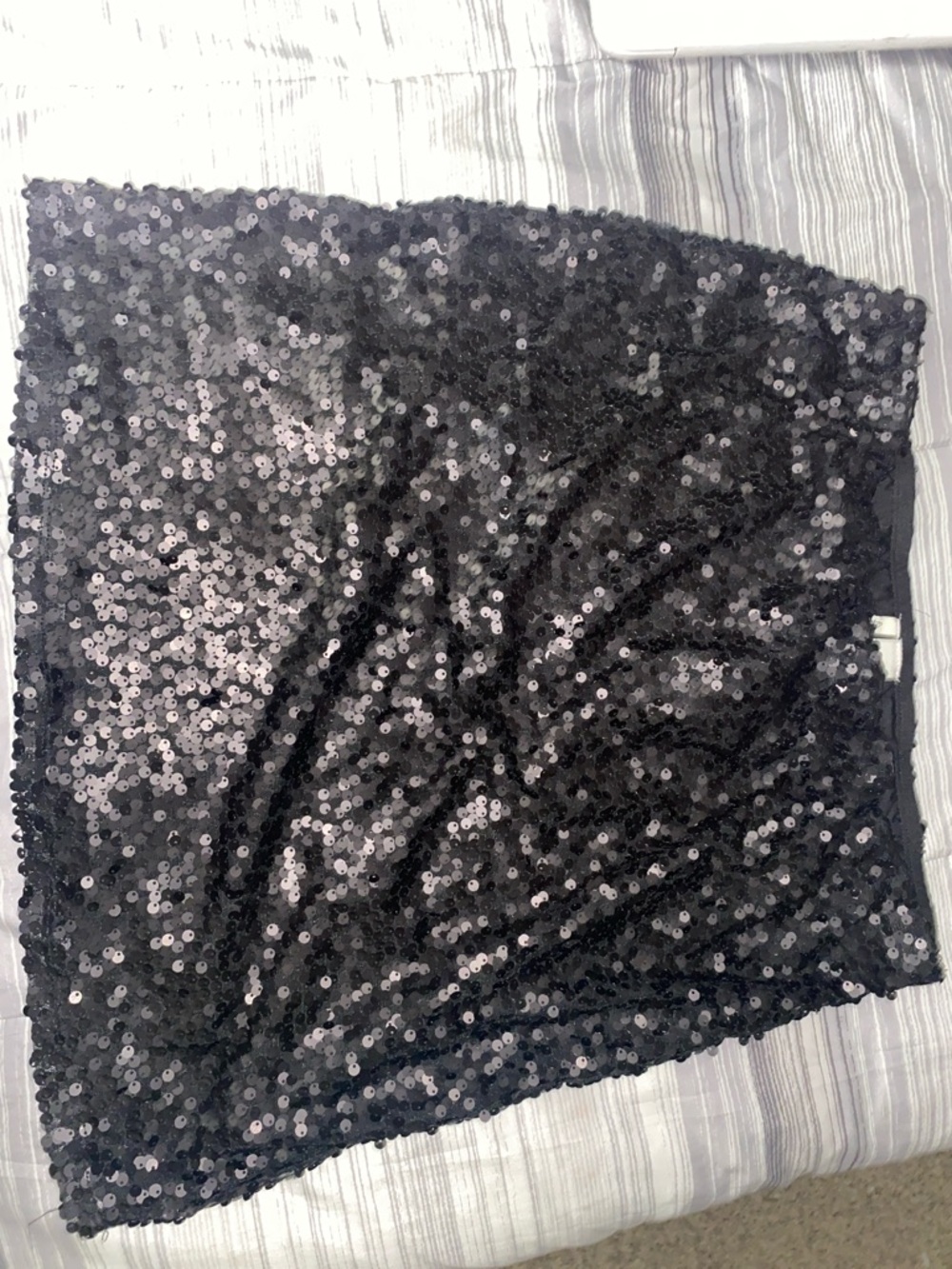 NWT Womens XL Black Sequin Mini Skirt By American Rag